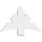 Ekena Millwork Davenport Architectural Grade PVC Gable Bracket, 36"W x 22 1/2"H x 4"D x 6"F, 15/12 Pitch GBP036X23X0406DAV00 - alternate 4